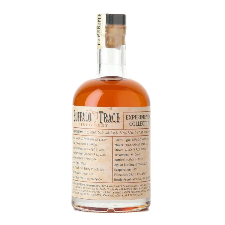 Buffalo Trace Experimental Collection 12 Year Old Cut at 4 Years Wheated Bourbon Whiskey 375ml