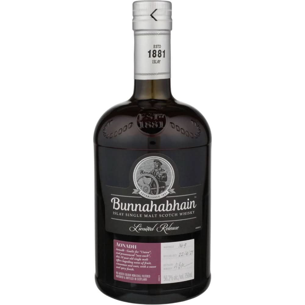 Bunnahabhain Aonadh 10 Year Old Single Malt Scotch Whisky 750ml