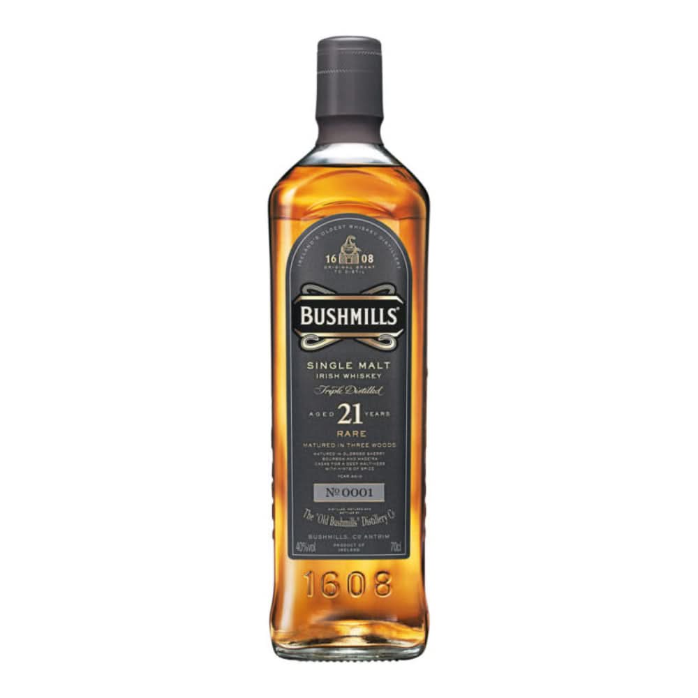 Bushmills 21 Year Old Single Malt Irish Whiskey 750ml