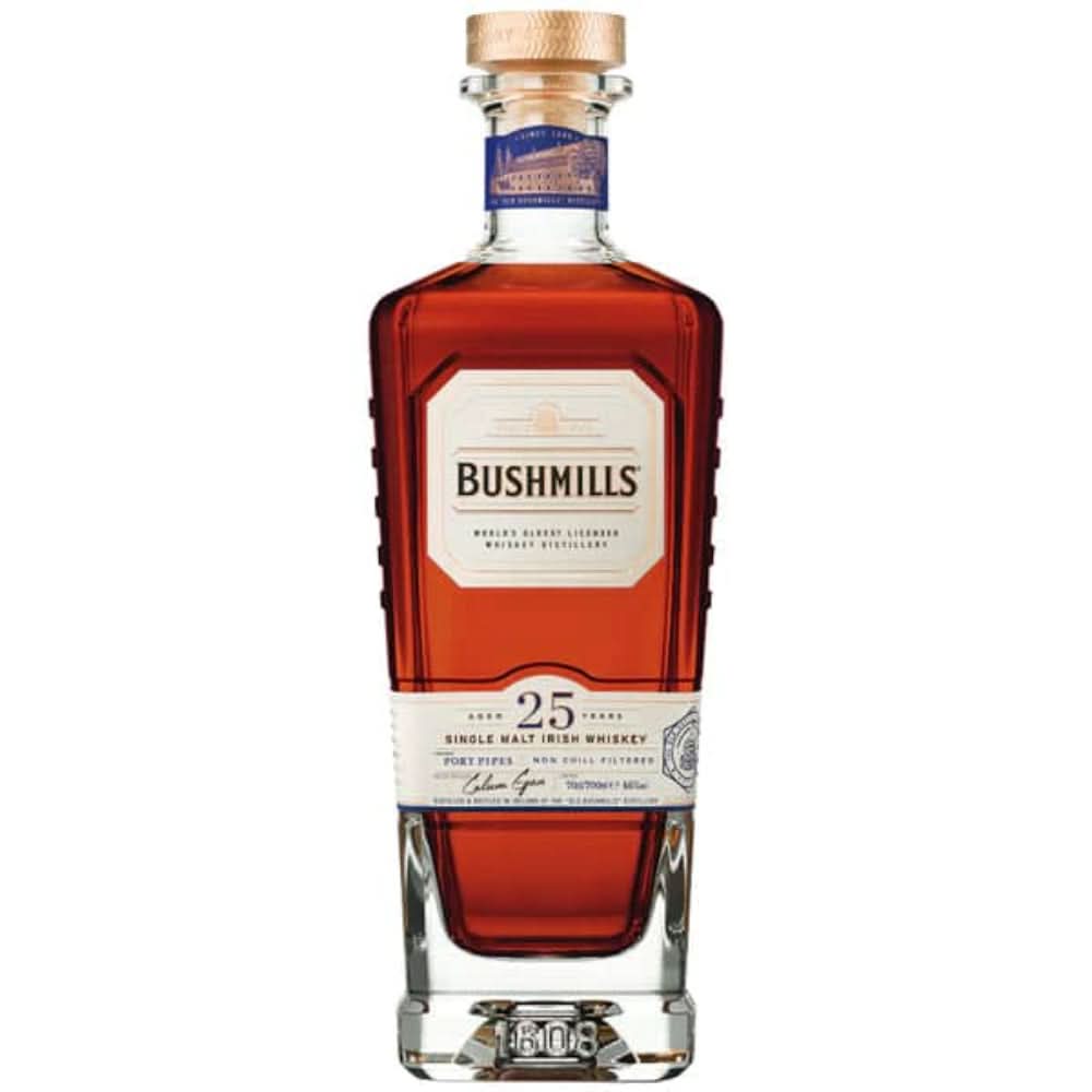 Bushmills Port Pipes Finish 25 Year Old Single Malt Irish Whiskey 750ml