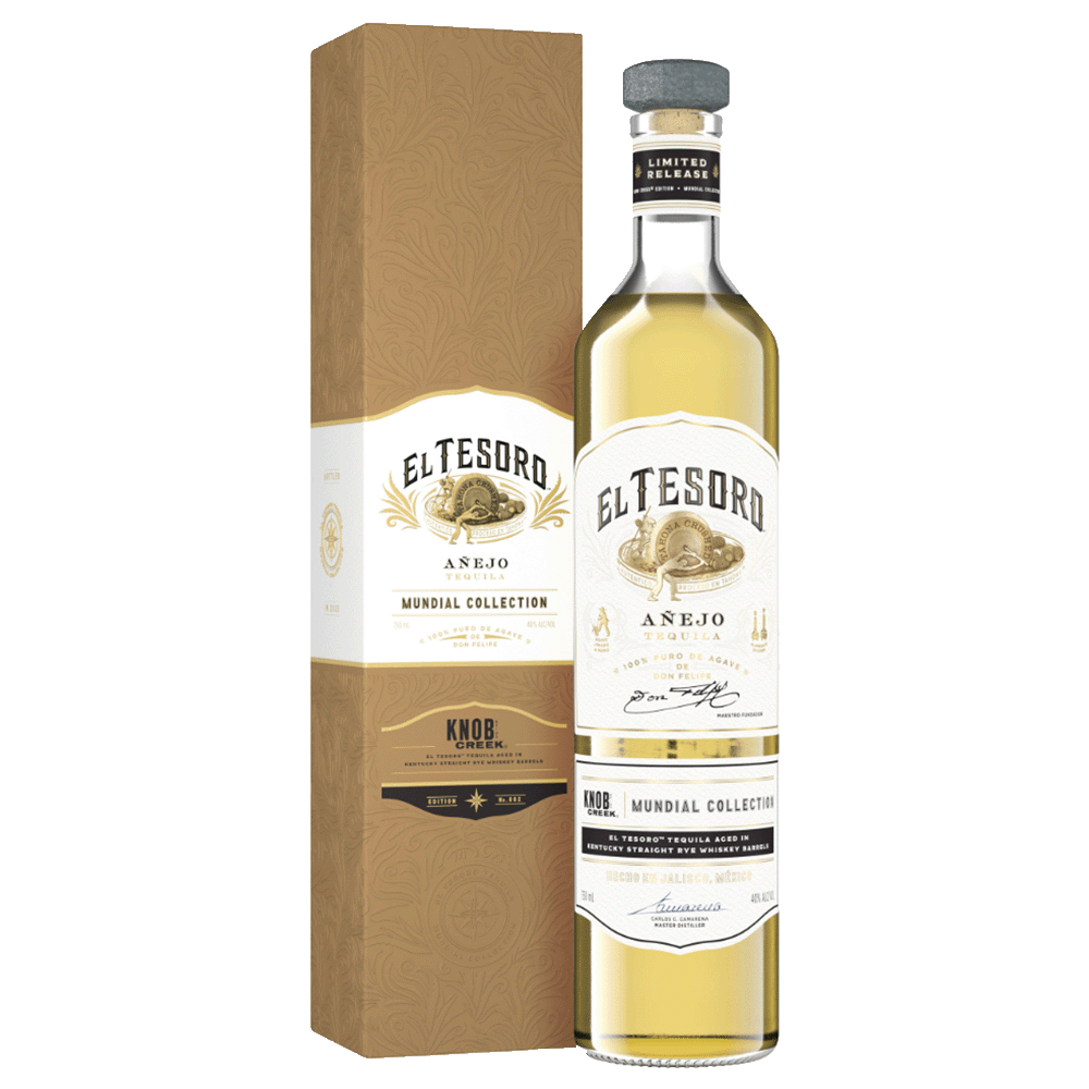 El Tesoro de Don Felipe Mundial Collection Knob Creek Barrels Anejo Tequila 750ml