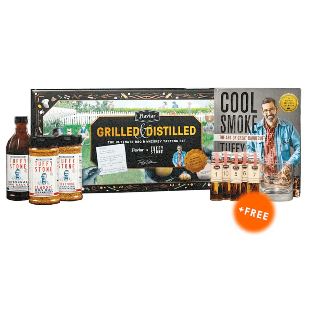 Flaviar Grilled & Distilled The Ultimate BBQ & Whiskey Tasting Set