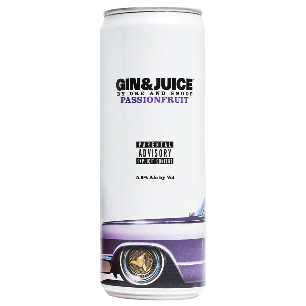 Gin & Juice By Dre And Snoop Passionfruit Ready-to-Drink 355ml 4-Pack
