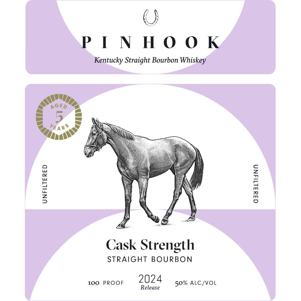 2024 Pinhook Single Barrel Cask Strength 5 Years Old Unfiltered Straight Bourbon Whiskey 750ml