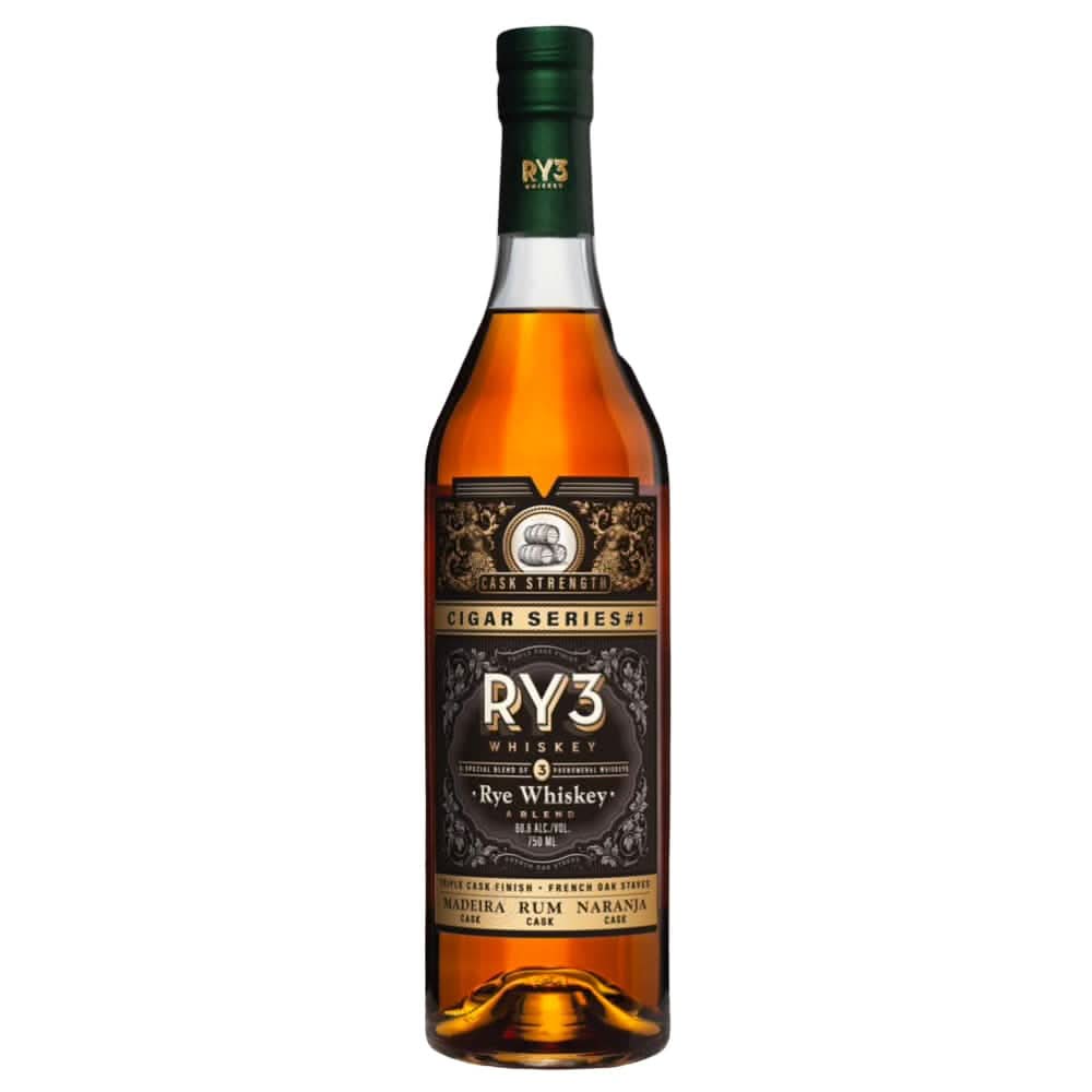 Ry3 Cigar Series  1 Cask Strength Rye Whiskey 750ml