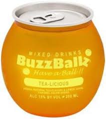 Buzz Ballz Tea Licious Cocktail 200ml Bundle 4-Pack