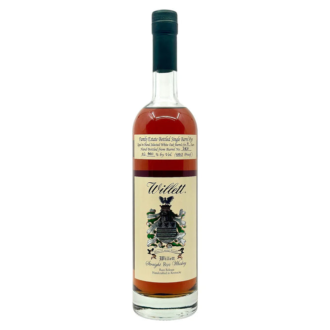 Willett Family Estate Bottled Single Barrel 11 Year Old Barrel No. 2431 Rye Here, Rye Now Kentucky Straight Rye Whiskey