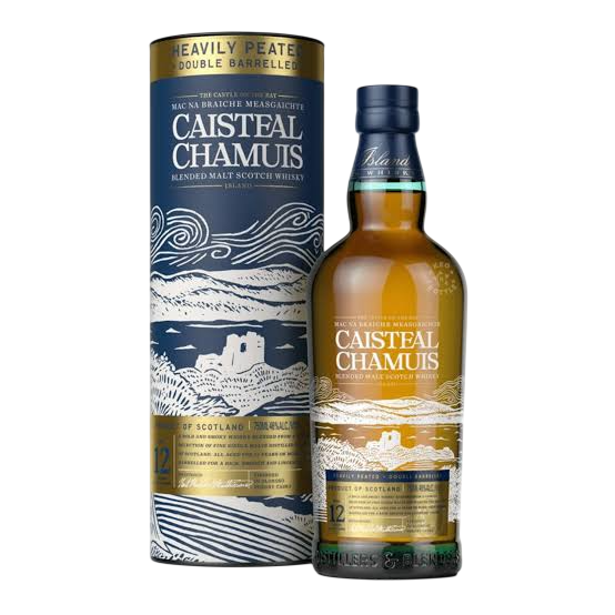 Caisteal Chamuis Heavily Peated Double Barreled Scotch 12 year 750 ml