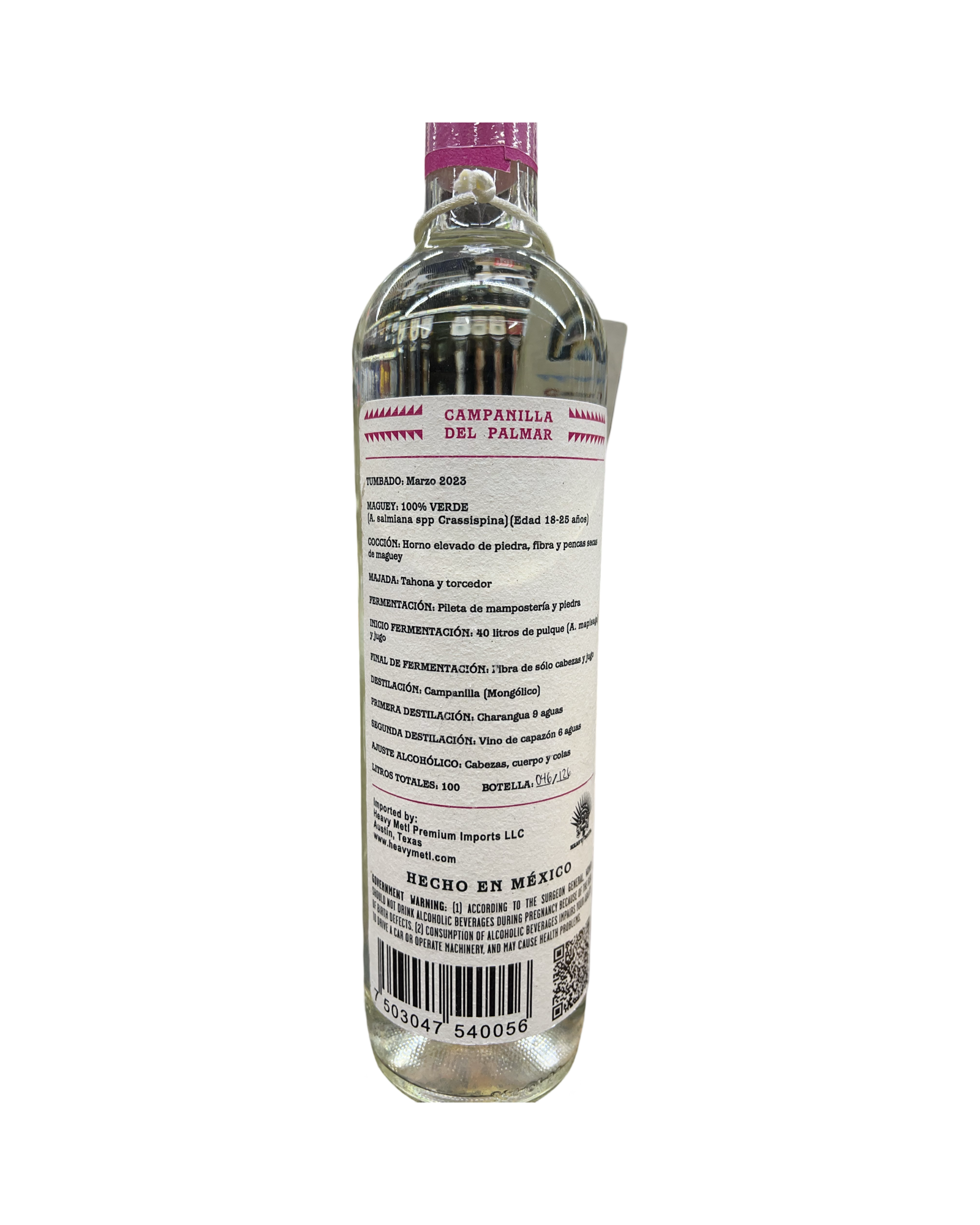 Campanilla Del Palmar Verde Jaime Navarro Mezcal