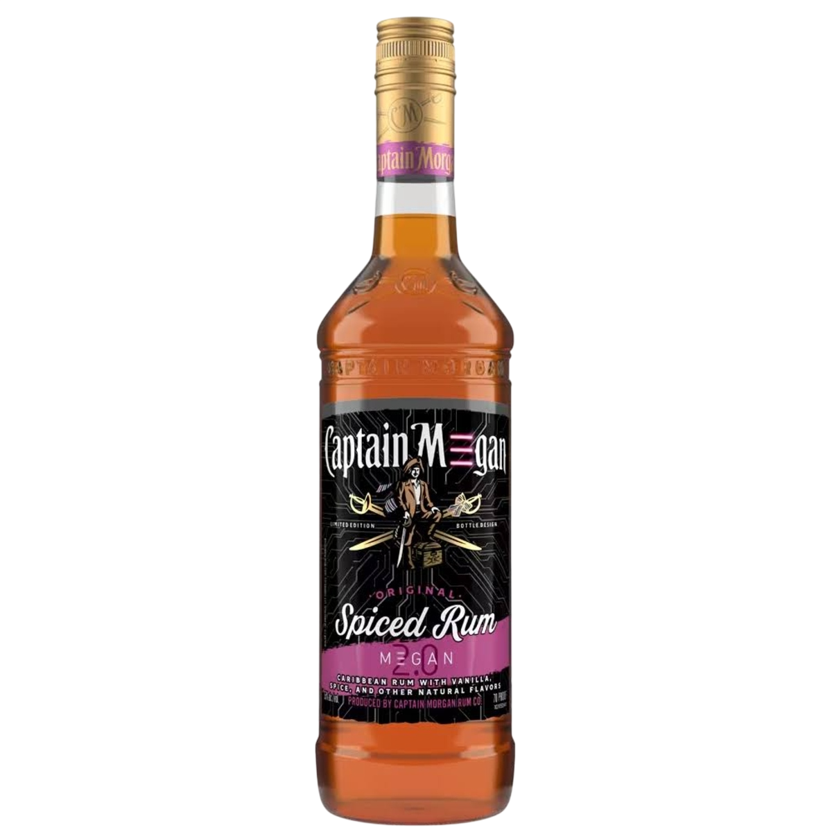 Captain Morgan Limited Edition Spiced Rum Megan 2.0 750 ML