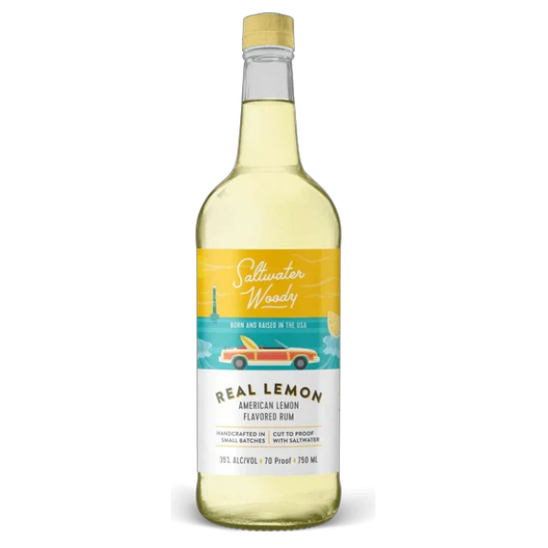 Saltwater Woody Real Lemon 750ml