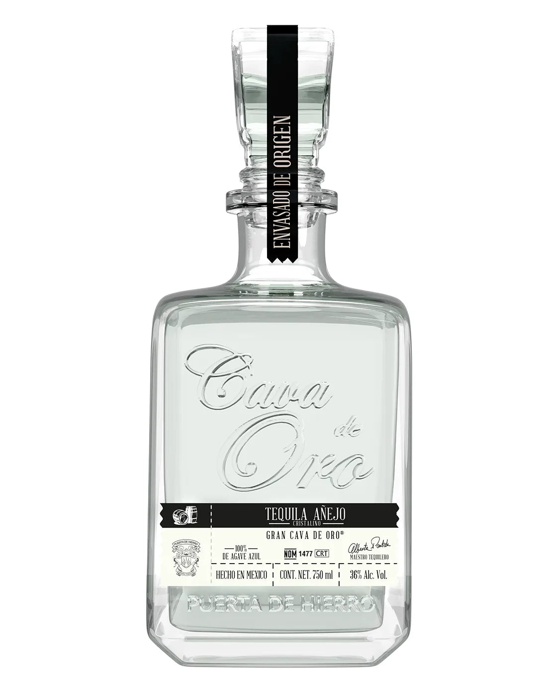Cava de Oro Cristalino Anejo Tequila 750ml