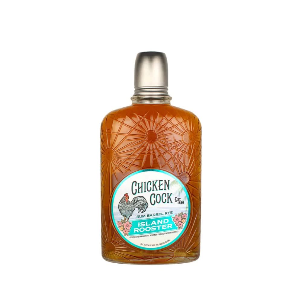 Chicken Cock Island Rooster Rum Barrel Straight Rye Whiskey 750ml