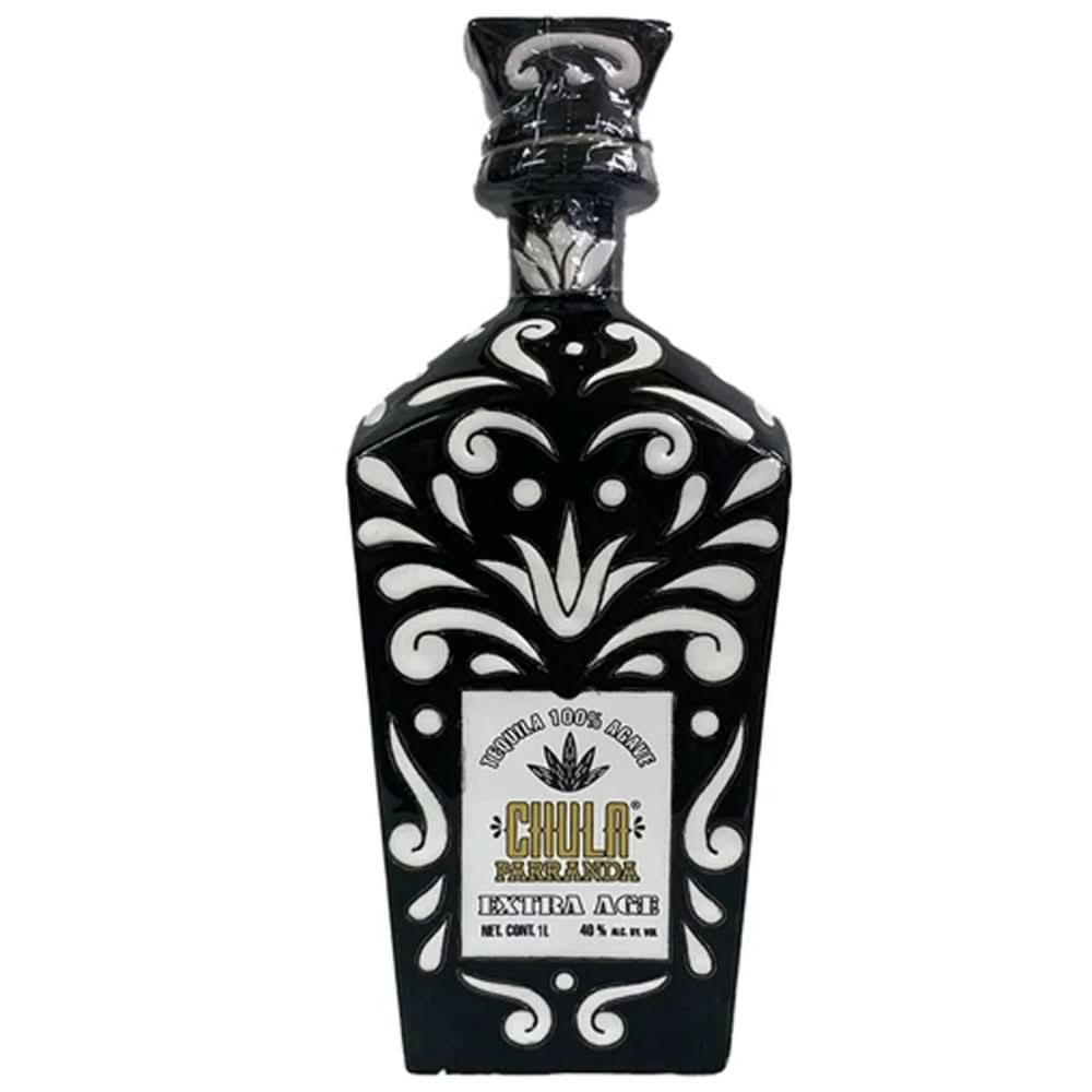 Chula Parranda Ceramic Black Extra Anejo Tequila 750ml