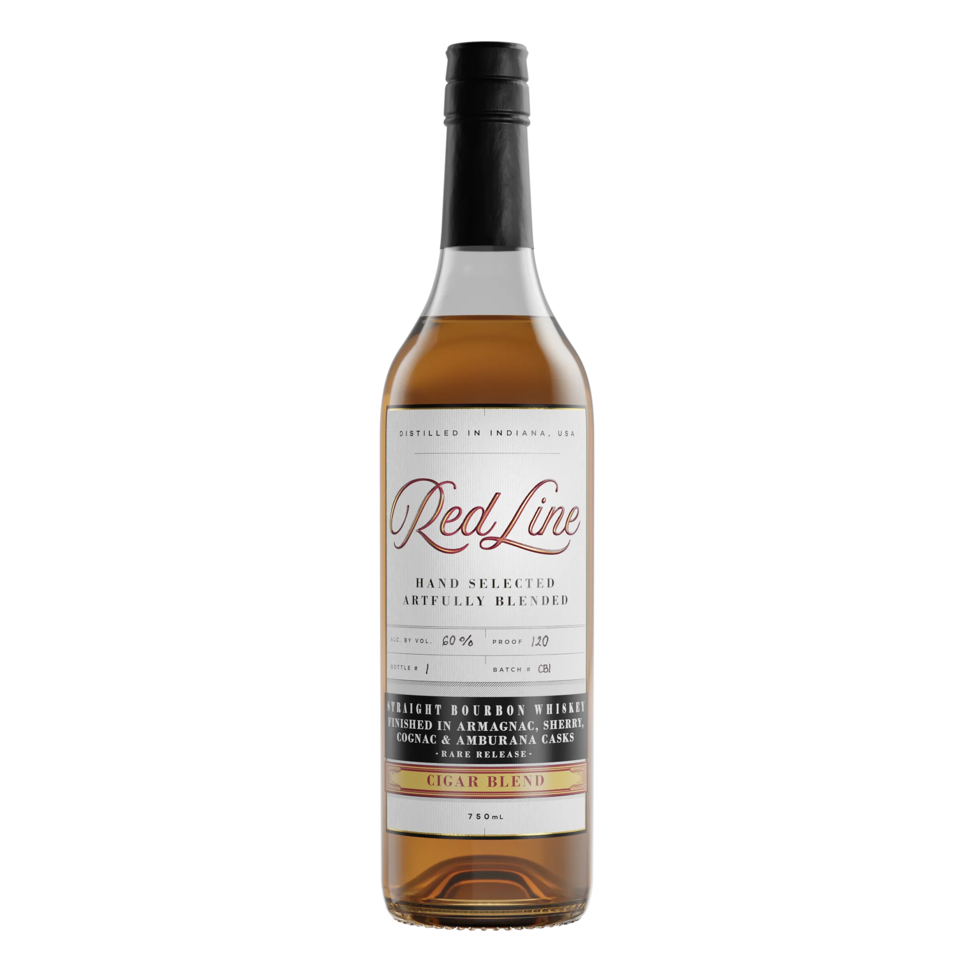 Red Line Cigar Blend Straight Bourbon Whiskey 750ml