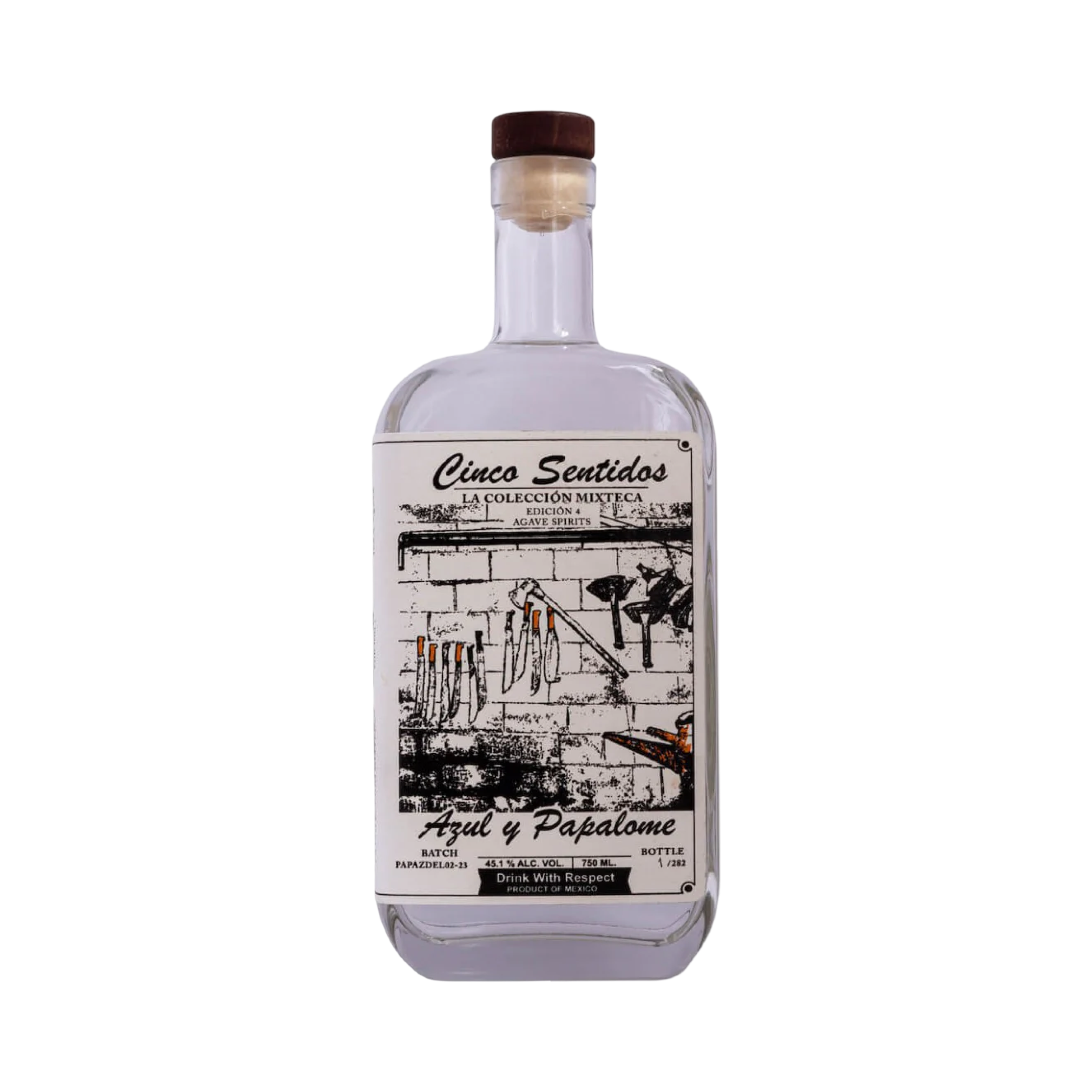 Cinco Sentidos (5 Sentidos) Coleccion Mixteca Azul y Papalome 750ml