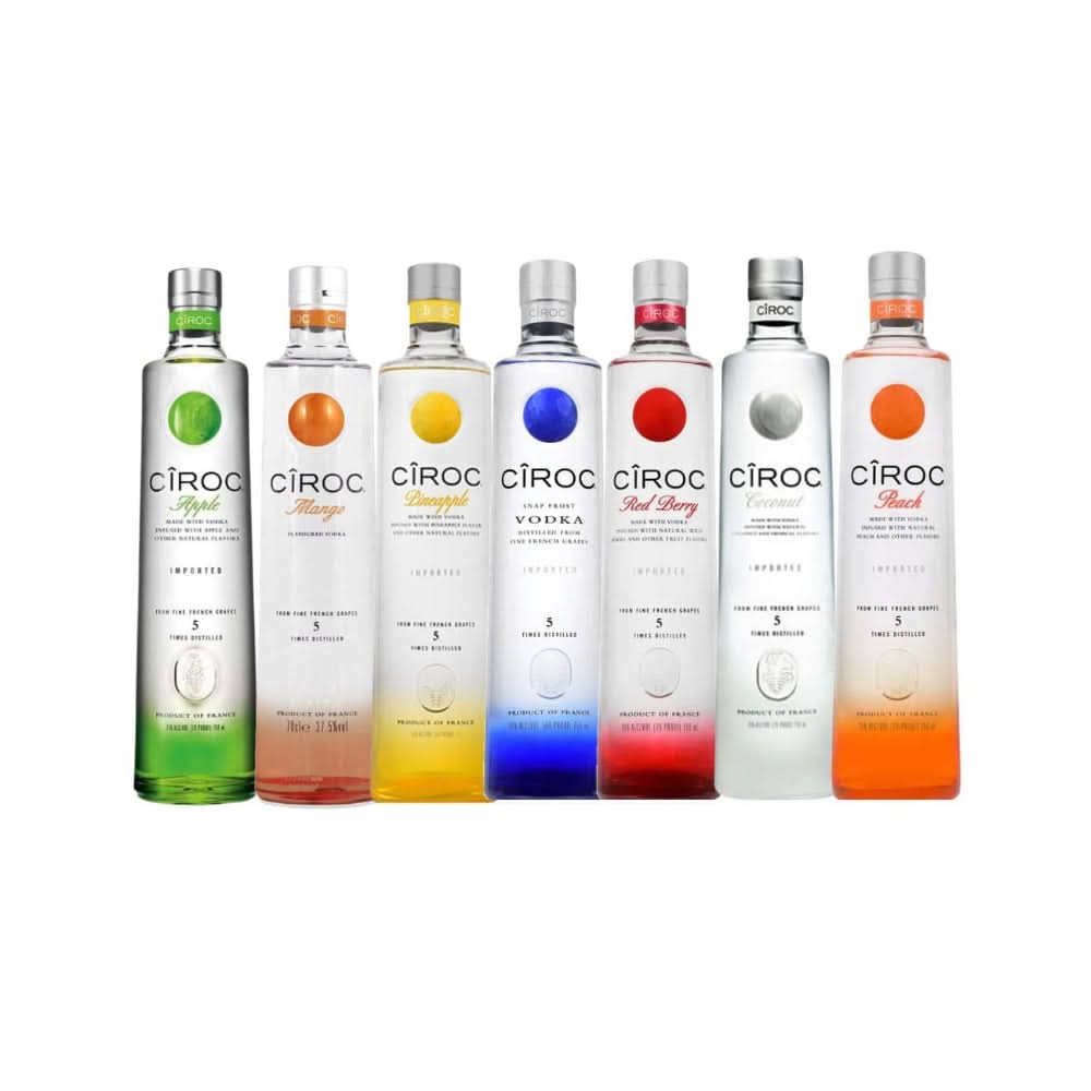 Ciroc Vodka Full bundle 750ml 7-Pack
