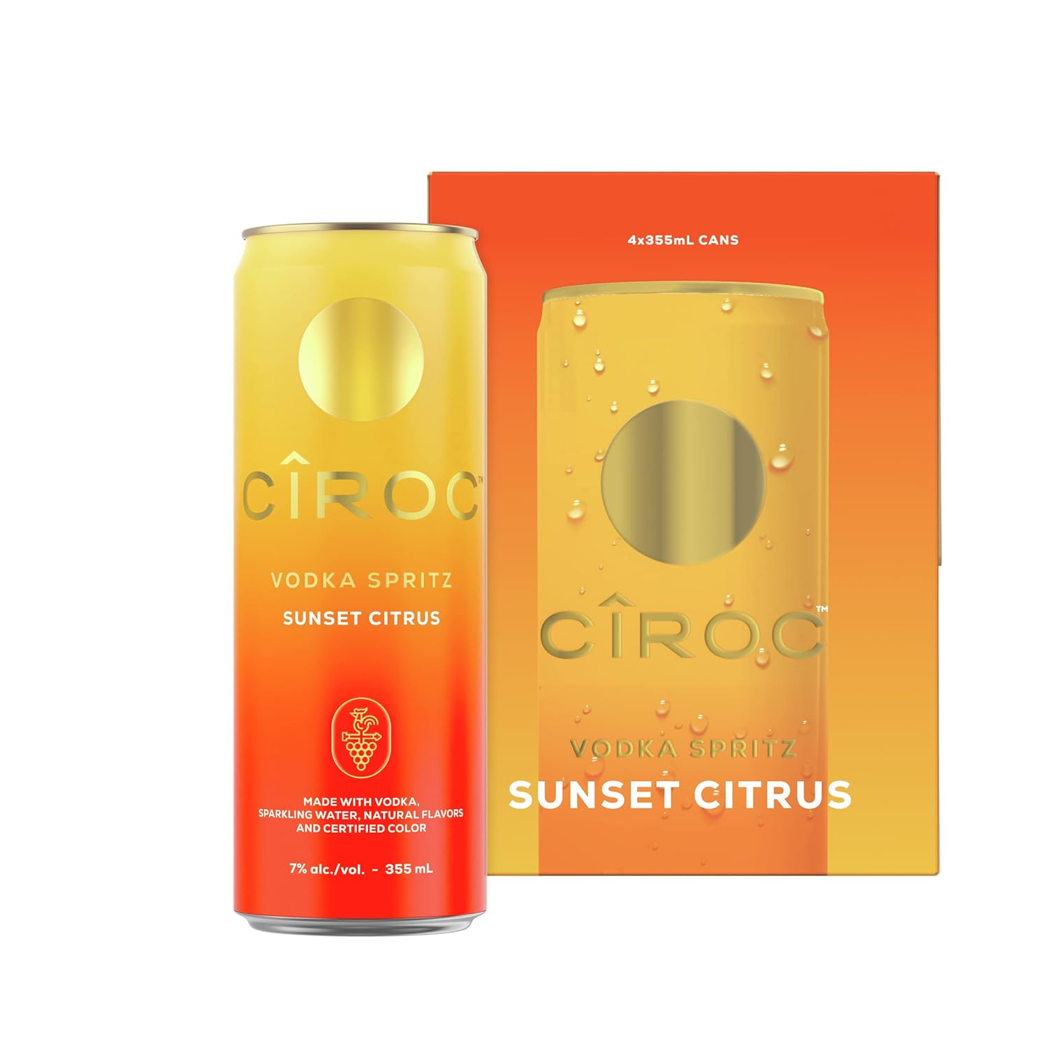 Ciroc Sunset Citrus Vodka Spritz 4-Pack
