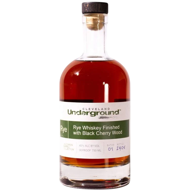 Cleveland Underground Black Cherry wood Rye Whiskey 750ml