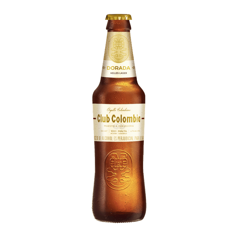 Club Colombia Dorada Golden Lager Beer Bottle 6-Pack