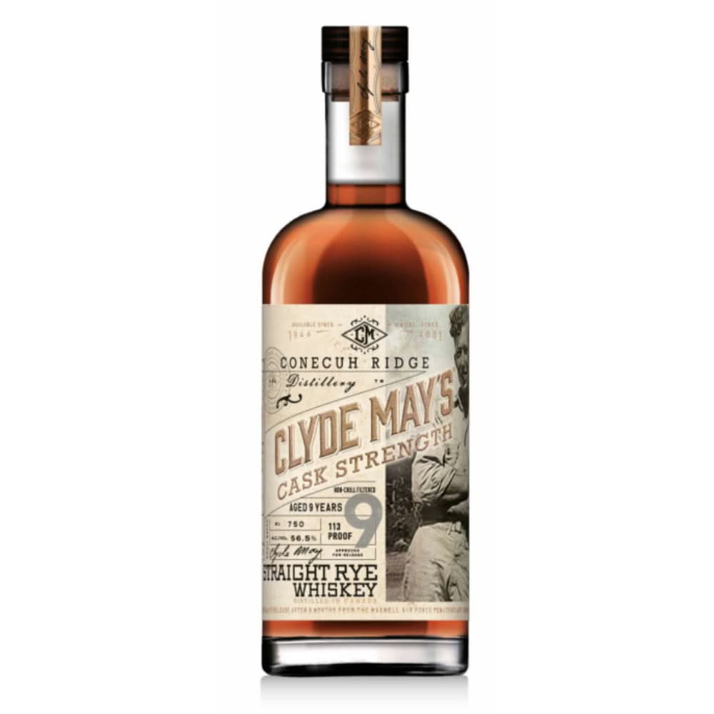 Clyde May's 9 Year Old Straight Rye Whiskey 750ml