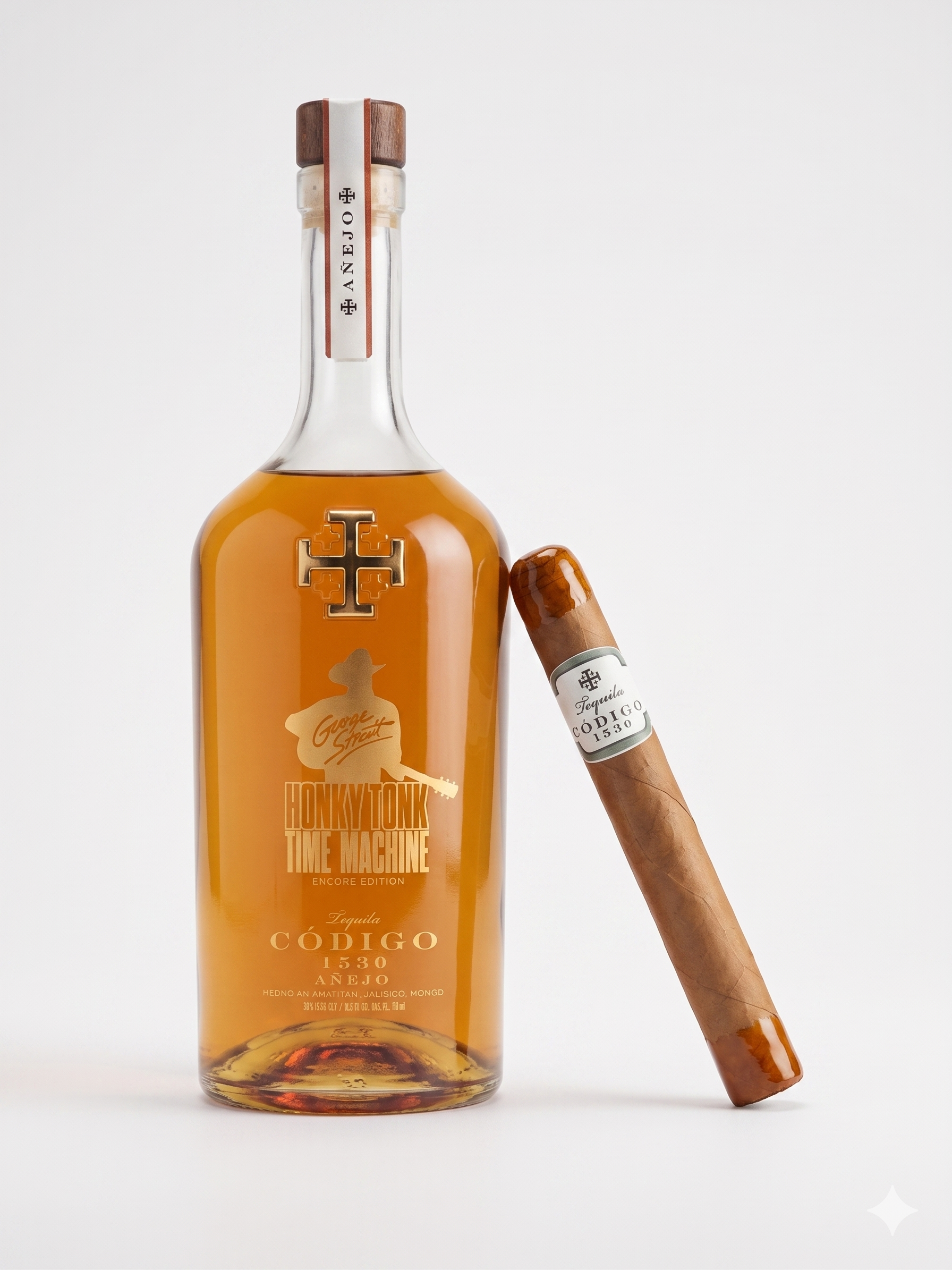 Codigo 1530 George Strait Encore Anejo Tequila & Cigar Dipped In Codigo Combo