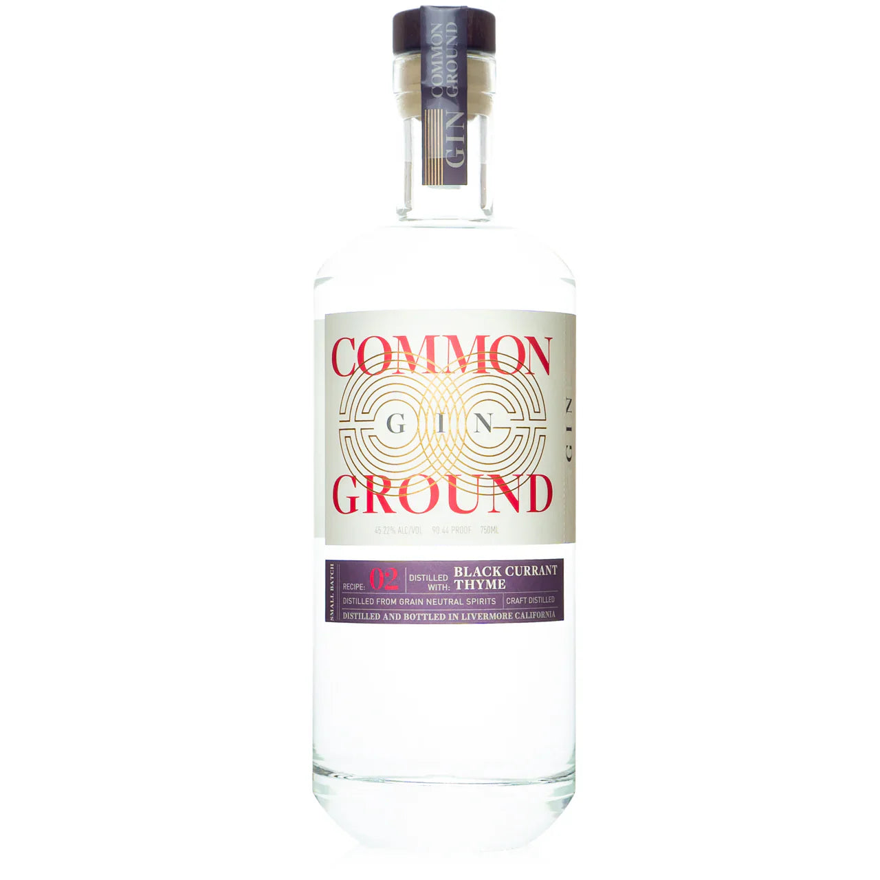 Common Ground Spirits Black Currant & Thyme Recipe 02 Gin 750ml