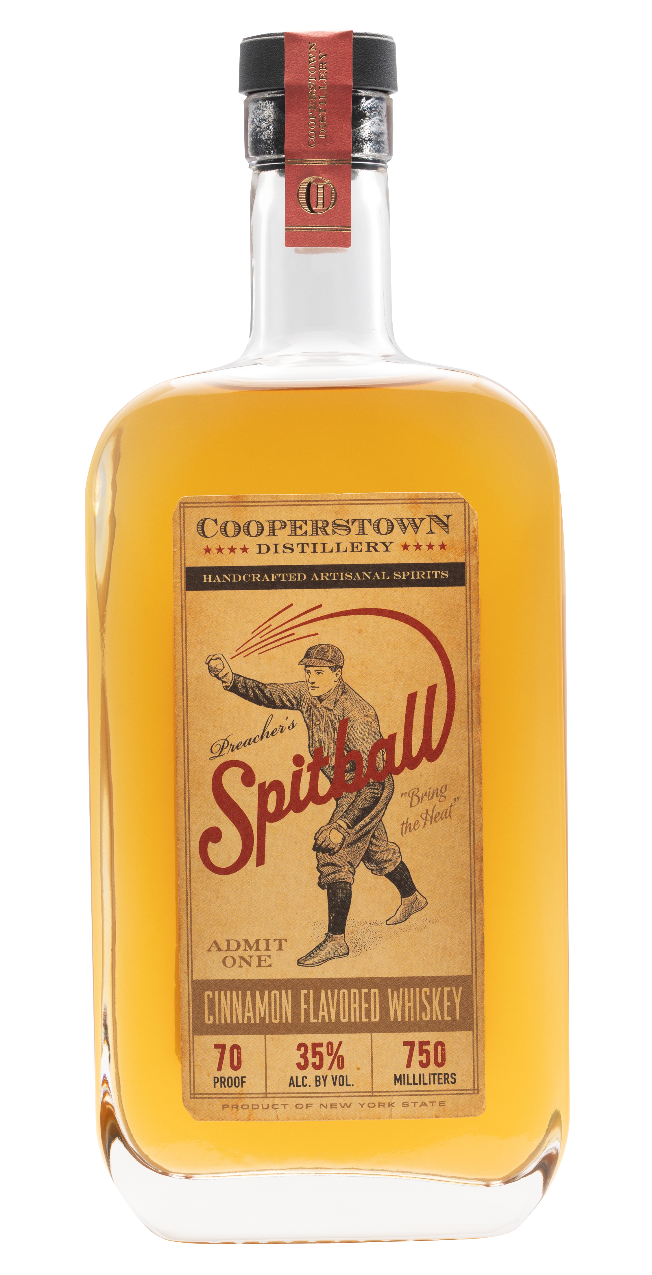 Cooperstown Distillery Spitball Cinnamon Flavoured Whiskey 750ml