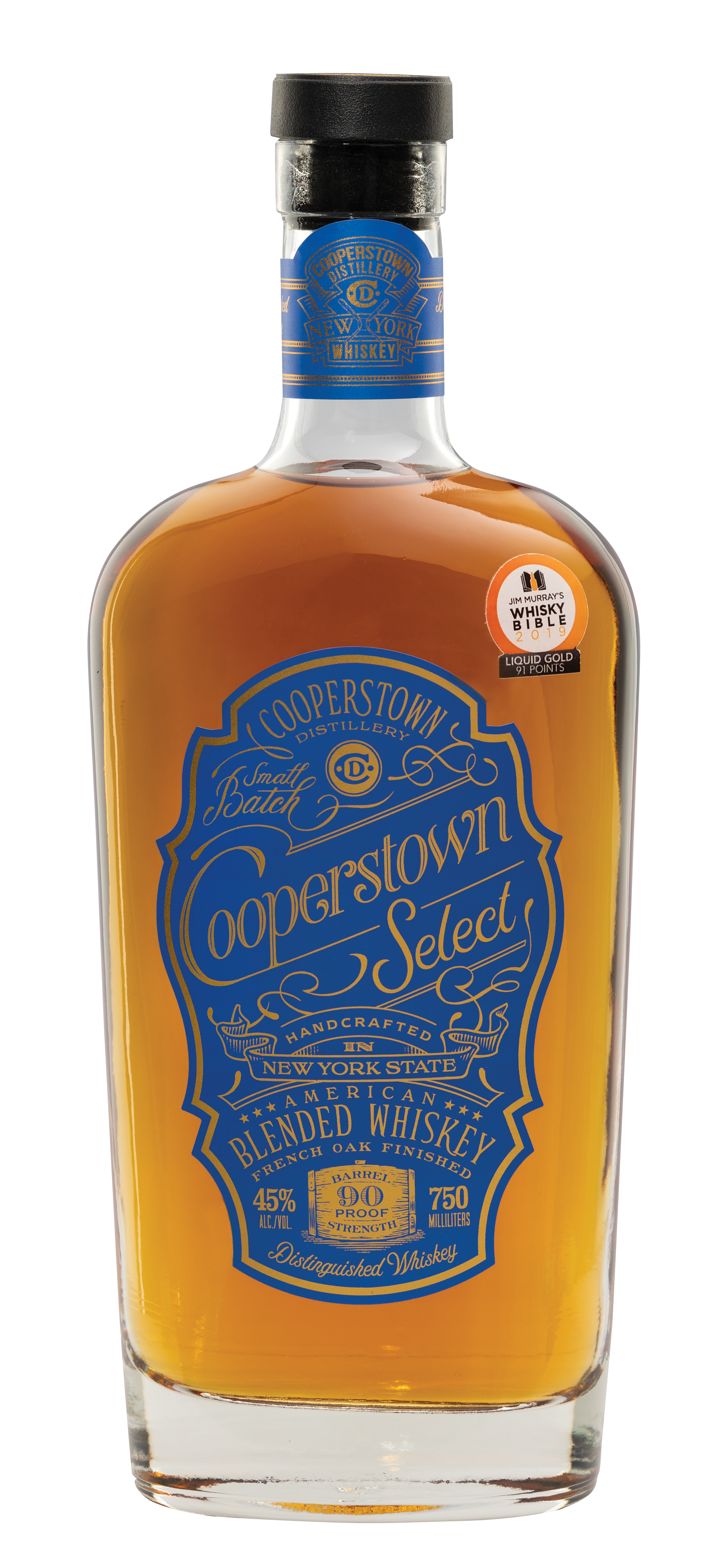 Cooperstown Select Blue Lablel American Blended Whiskey 750ml