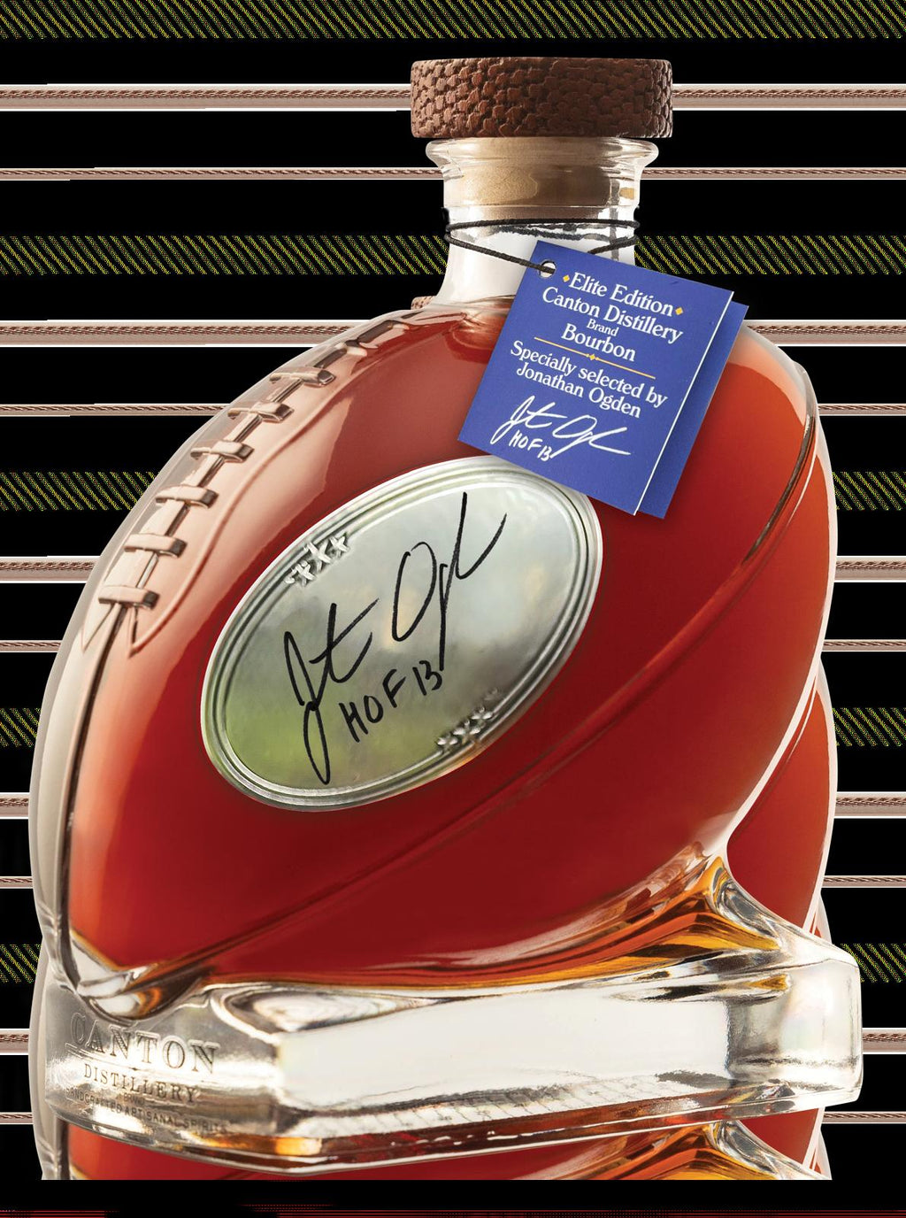 Cooperstown Football Bourbon Autographed by Mr. Ogden 750ml