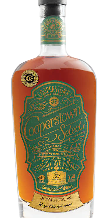 Cooperstown Single Barrel Straight Rye 750ml