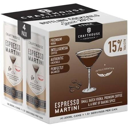 CraftHouse Cocktails Espresso Martini 4pk