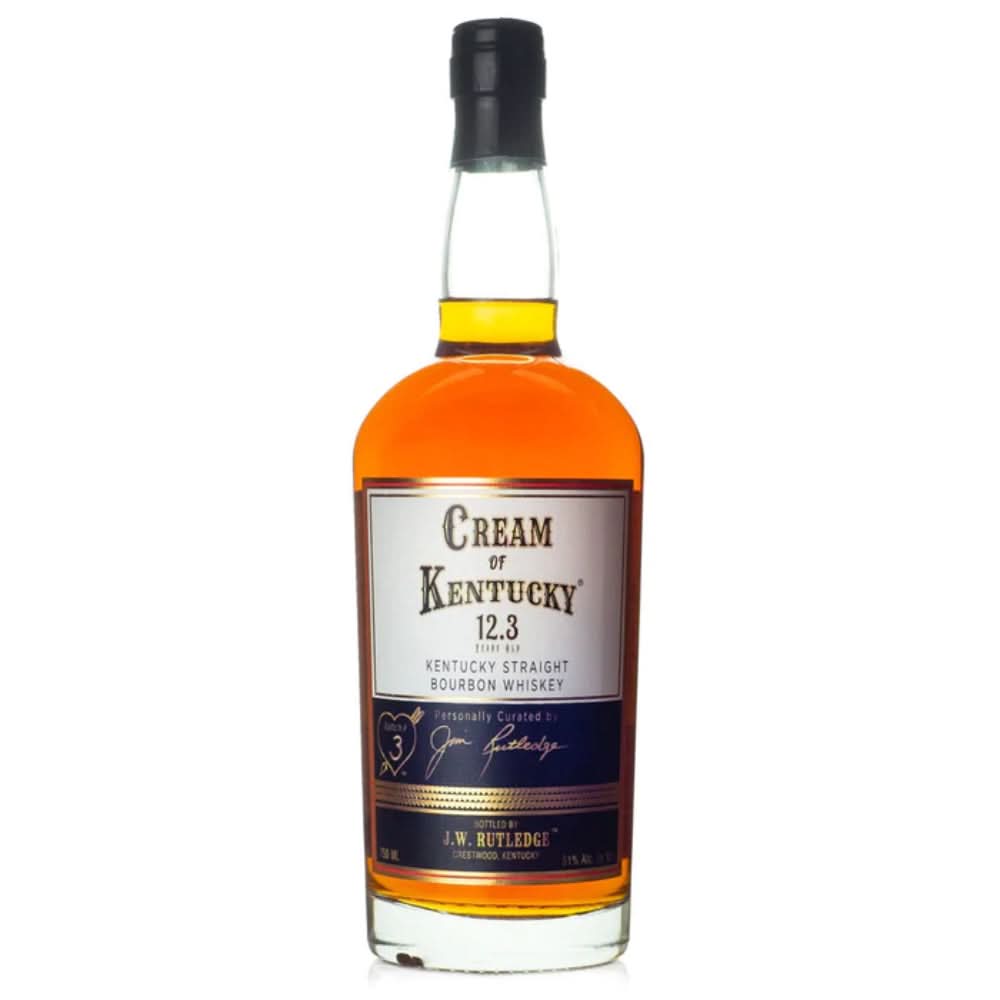 J. W. Rutledge Cream of Kentucky Single Barrel 12.3 Years Old Kentucky Straight Bourbon Whiskey 750ml