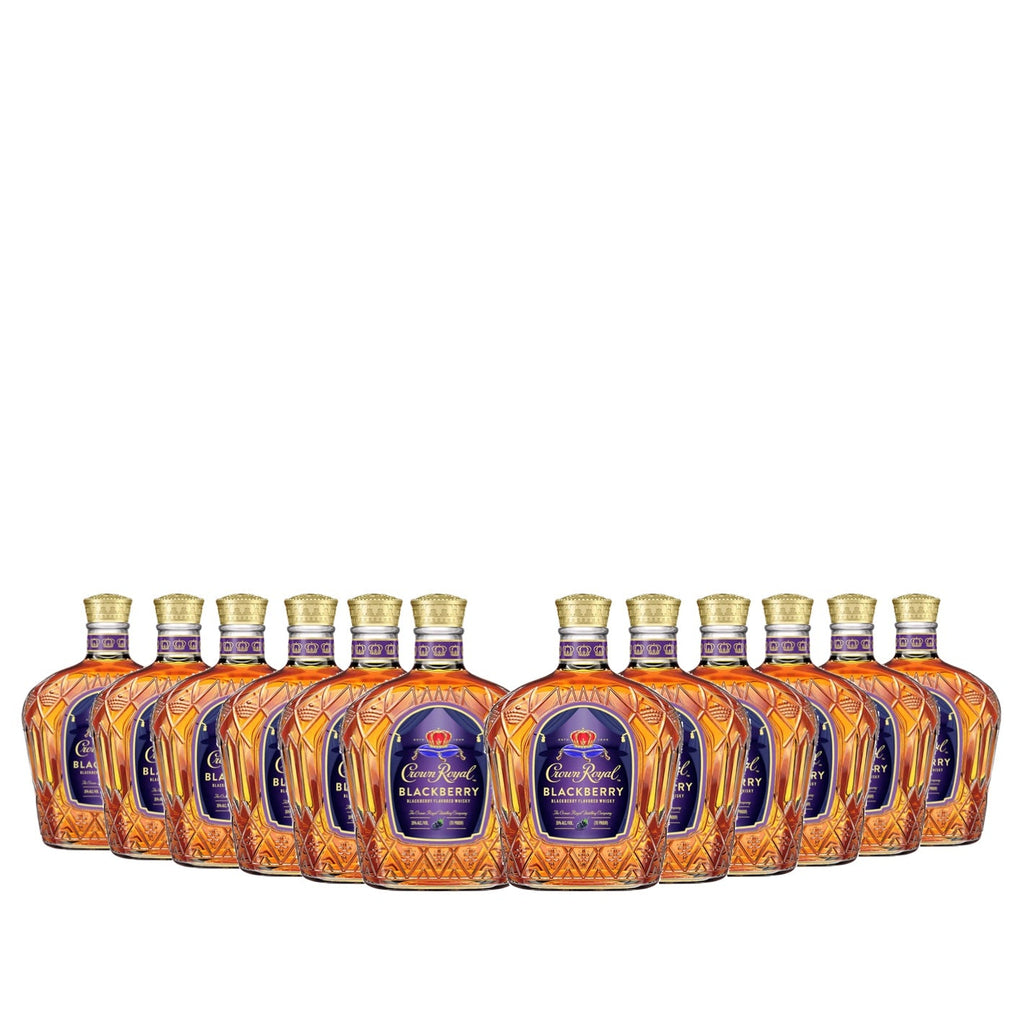 Crown Royal Limited Edition Blackberry Flavored Whisky Bundle 750ml 12 Pack