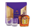 Crown Royal Canadian Whiskey Gift Set with 2 Glasses 750 ml