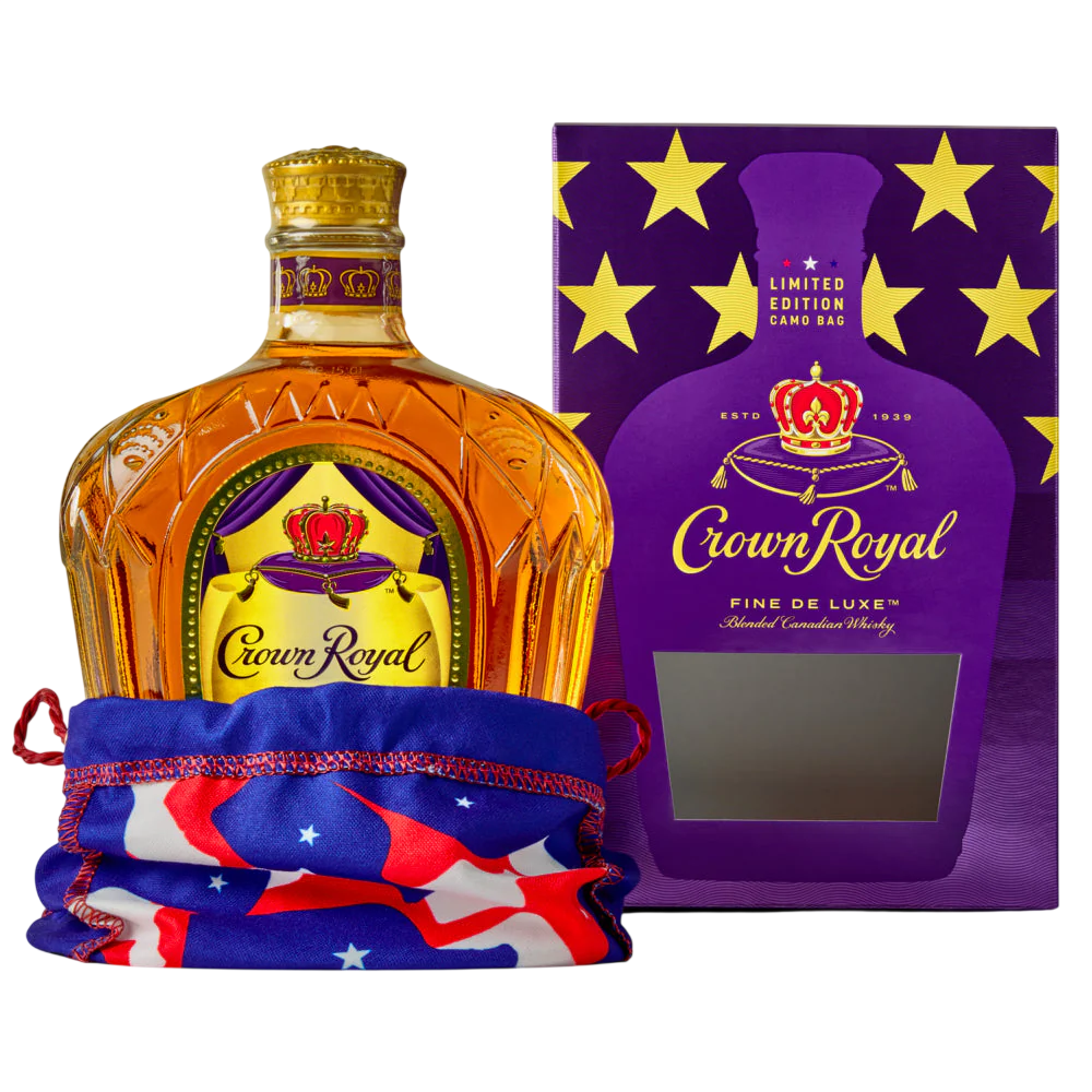 Crown Royal Limited Edition Fine De Luxe with  Camo Bag 750 ML
