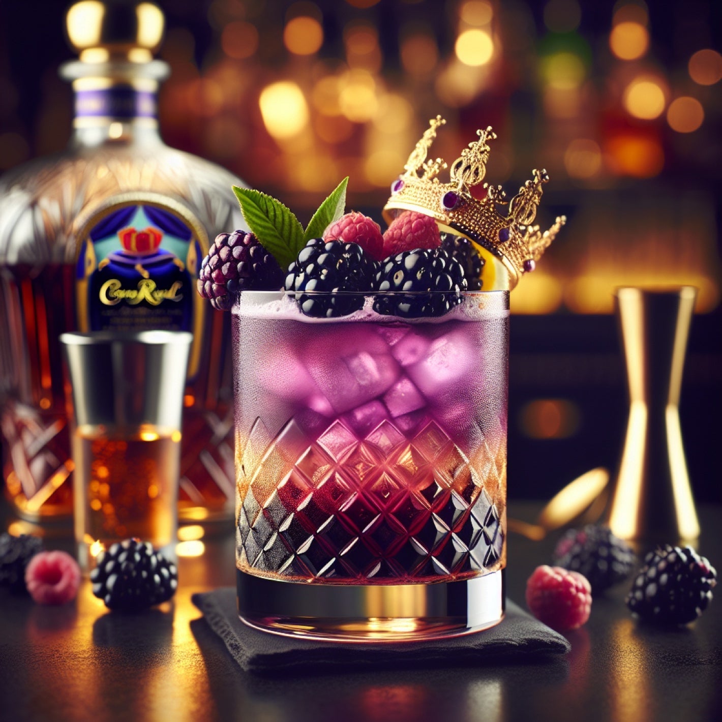 Crown Royal Limited Edition Blackberry Flavored Whisky Bundle 750ml 6 Pack