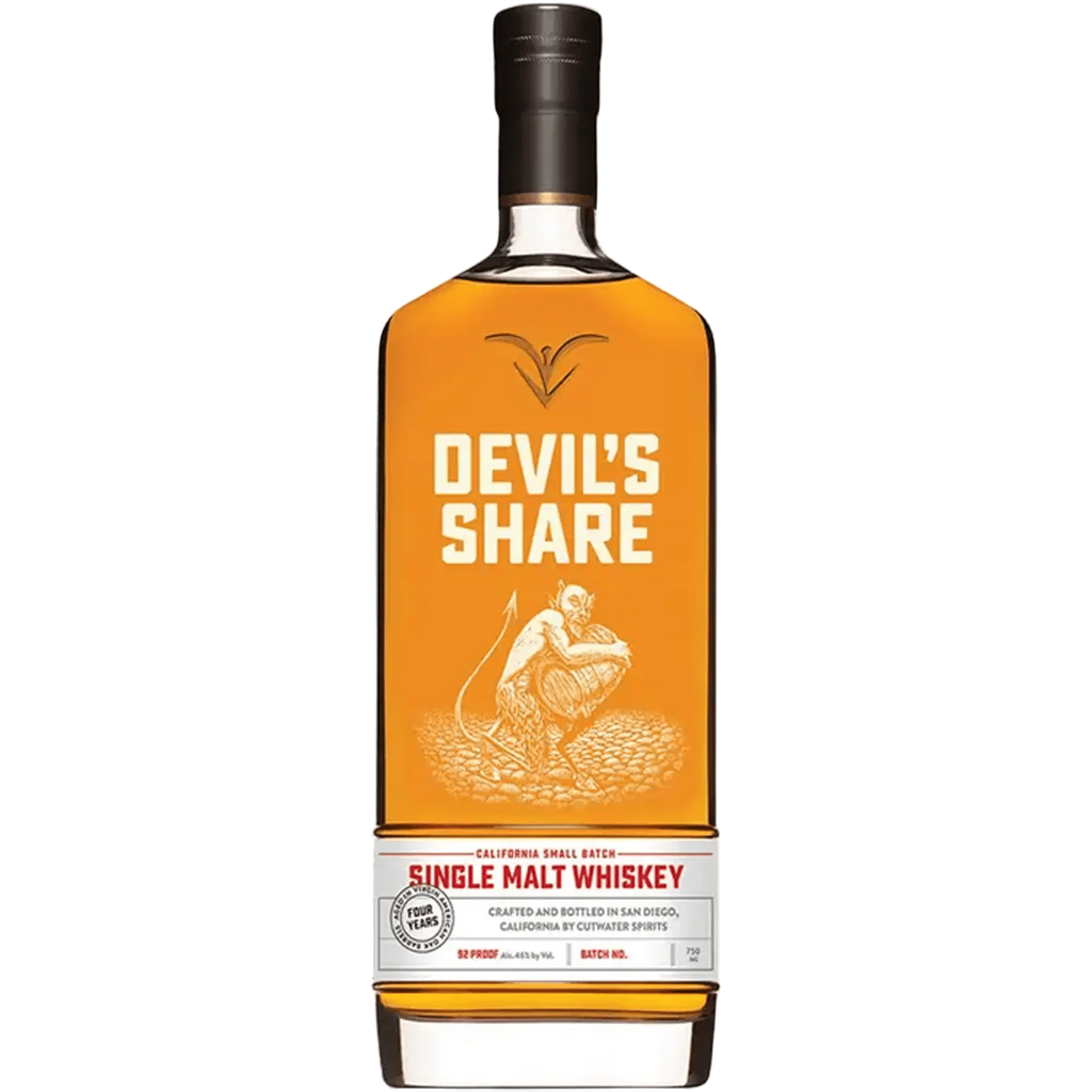 Cutwater Devil's Share Small Batch Single Malt Whiskey 750ml