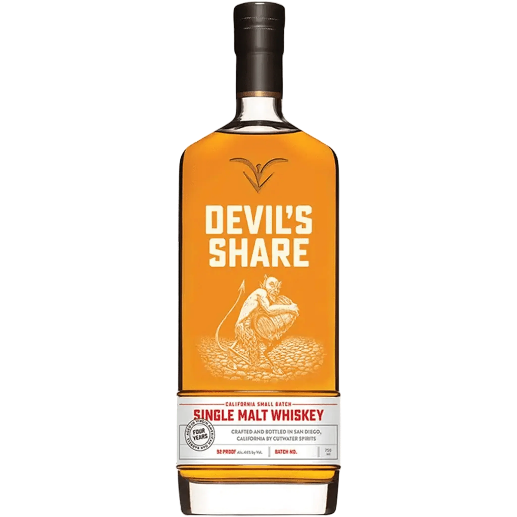 Cutwater Devil's Share Small Batch Single Malt Whiskey 750ml
