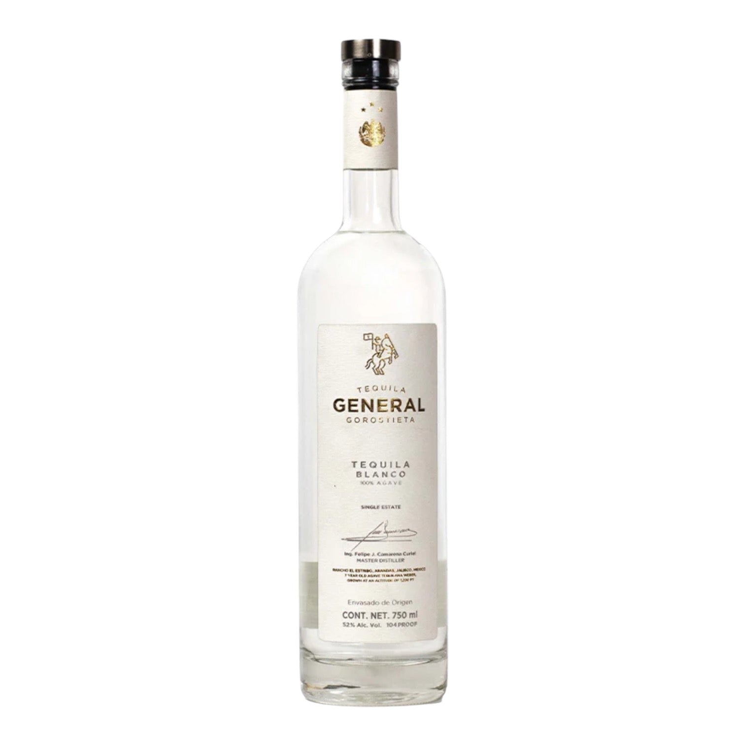General Gorostieta Single Estate Blanco Tequila 750ml