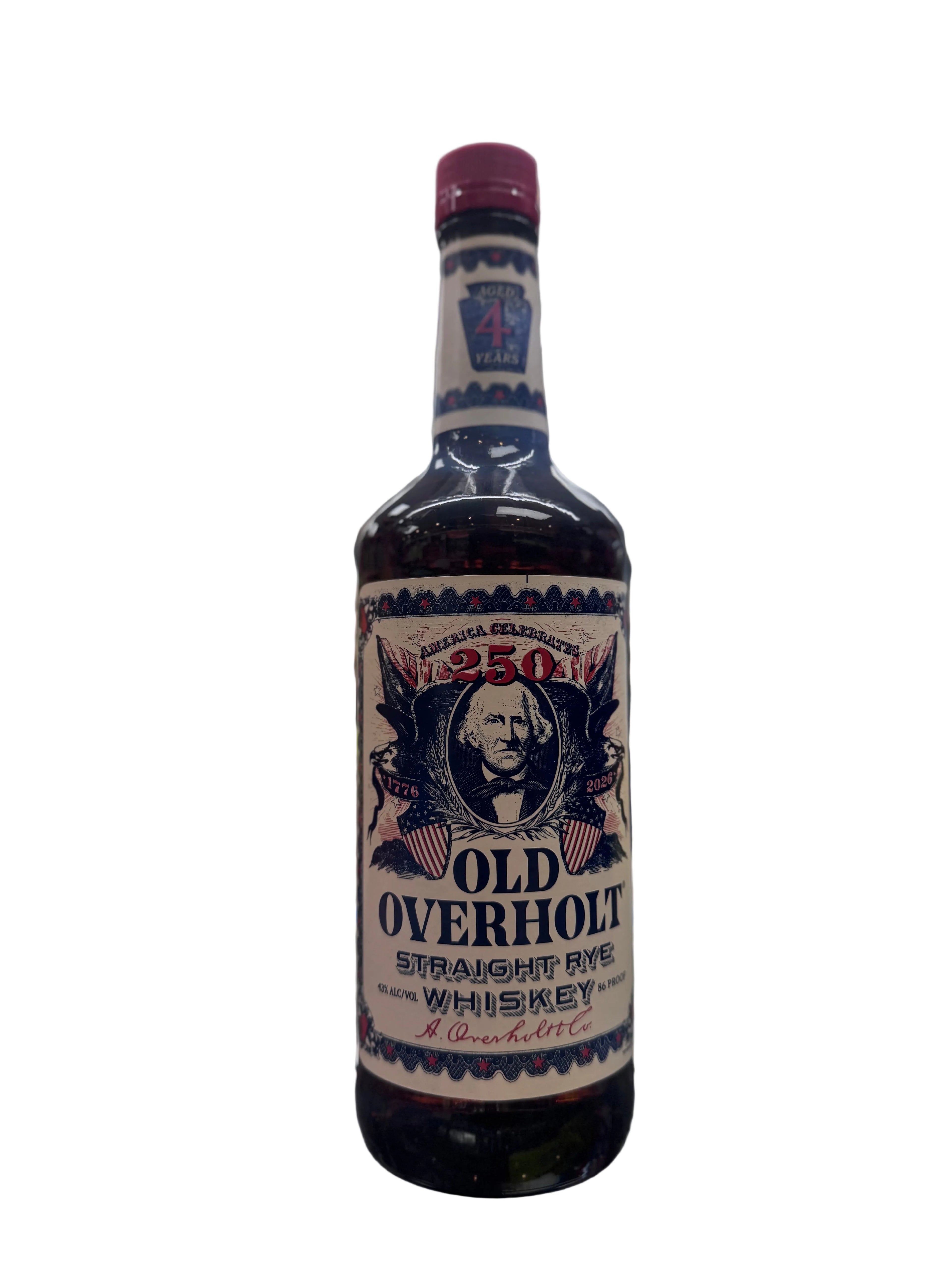 Old Overholt 250th Anniversary Straight Rye Whiskey 750ml