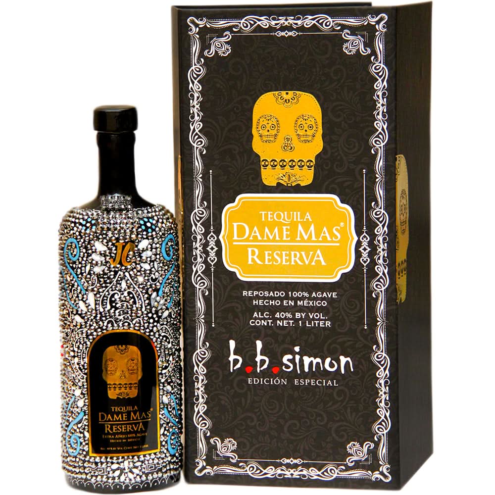 Dame Mas Reserva B.B. Simon Edicion Especial Silver Bottle Extra Anejo Tequila 1Lt