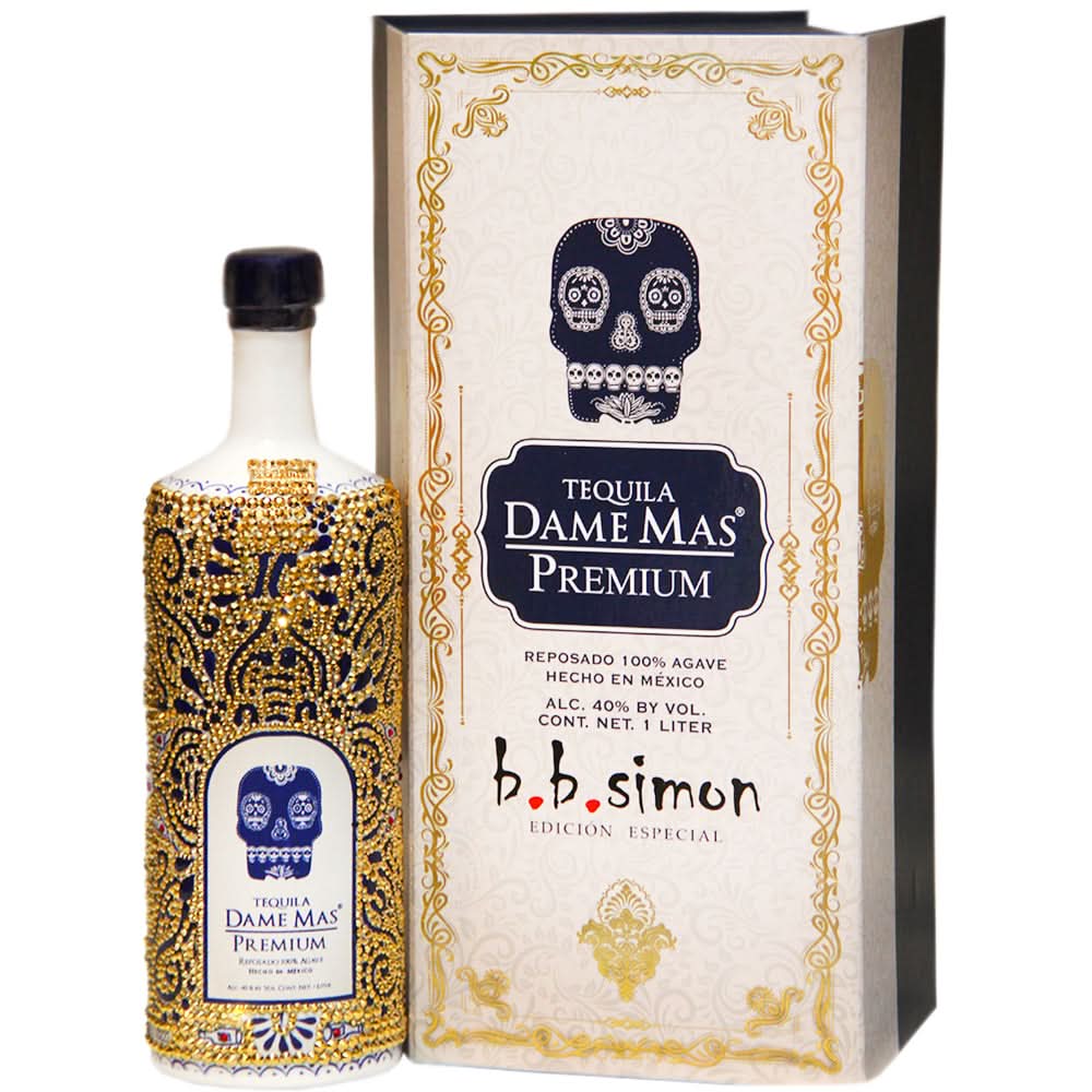 Dame Mas Reserva B.B. Simon Edicion Especial Gold Bottle Reposado Tequila 1Lt
