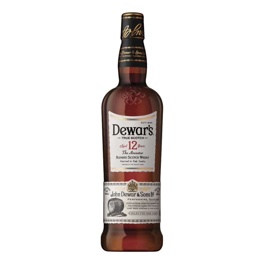 Dewar's 12 Year Old Blended Scotch Whisky 750ml