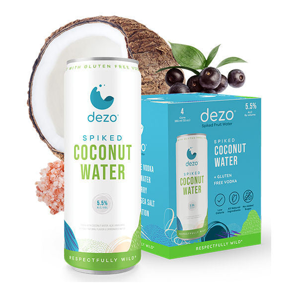 Dezo Spiked Coconut Water 4-Pack