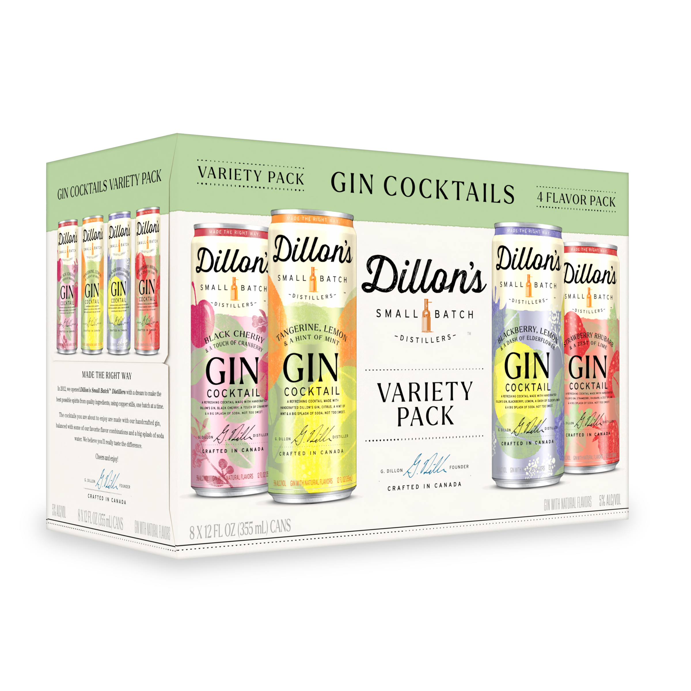 Dillon's Gin Cocktail Variety 8-Pack