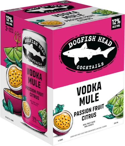 Dogfish Head Vodka Mule Passion Fruit Citrus 4-Pack Can
