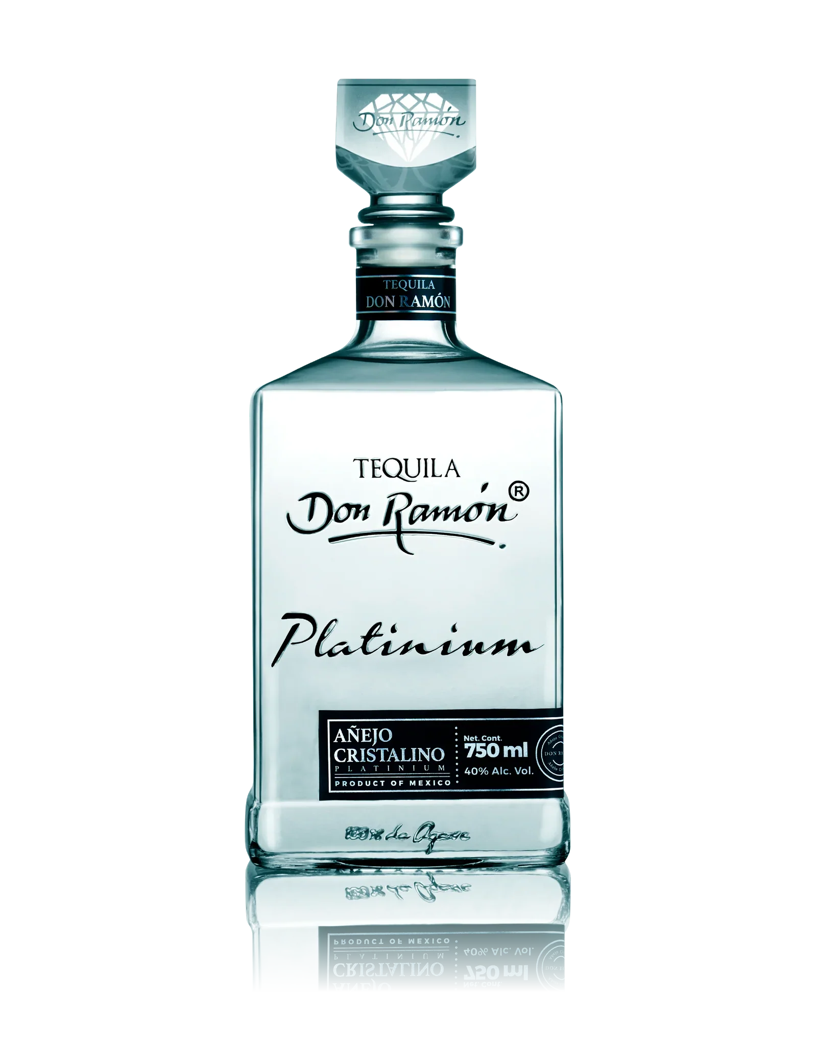 Don Ramon Platinum Anejo Cristalino Tequila 750ml