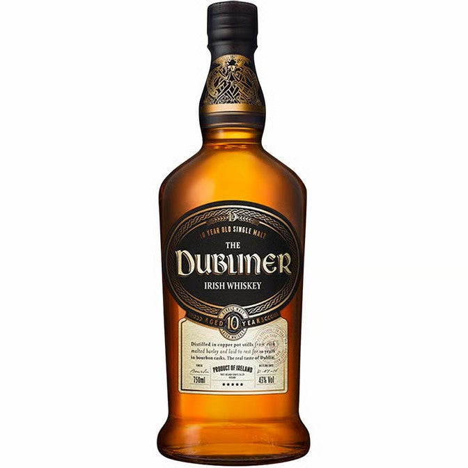 Dubliner 10 Year Old Single Malt Irish Whiskey 750ml