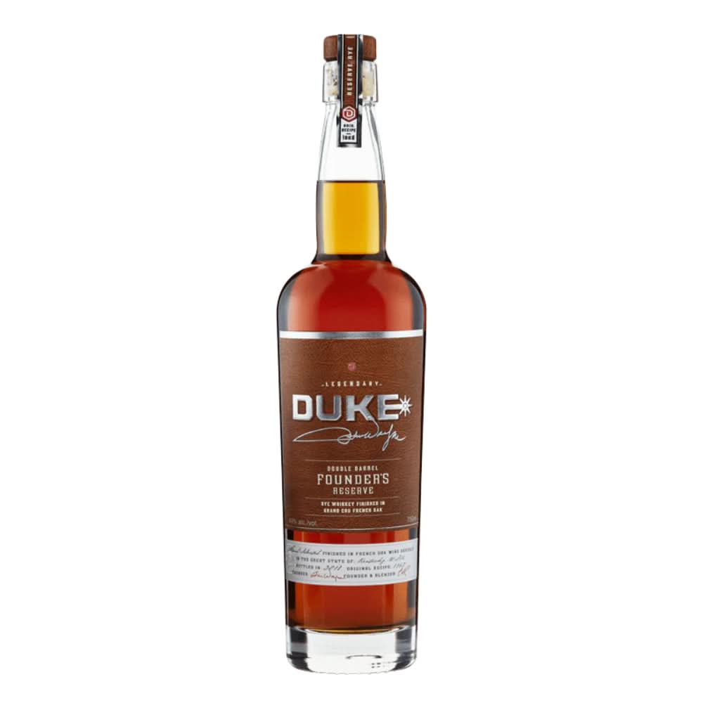 Duke Double Barrel Founder's Reserve Rye Whiskey 750ml